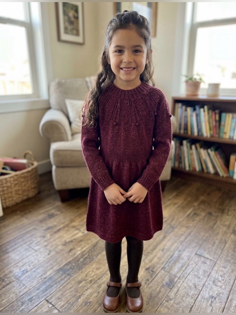 Cat & Jack Shimmering Sweater Dress